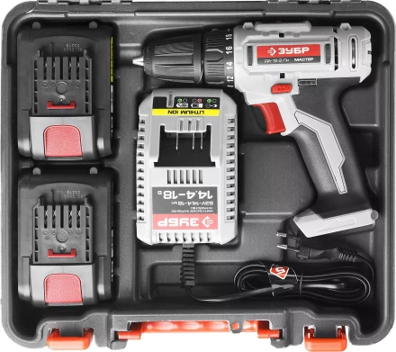 Дрель-шуруповерт 2 АКБ ДА-18-2-Ли КНМ1 серия МАСТЕР купить в Губкинске