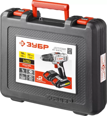 Дрель-шуруповерт 2 АКБ ДА-18-2-Ли КНМ1 серия МАСТЕР купить в Губкинске