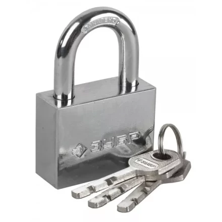 Замок ЗУБР &quot;МАСТЕР&quot; навесной, стальной корпус, закаленная дужка, 60мм 3710-60_z01 купить в Губкинске