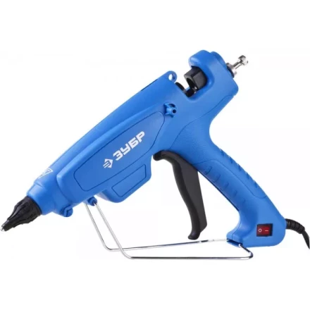 Пистолет ЗУБР клеевой (термоклеящий), эл, эргоном рукоятка, выключатель на рукоятке, рабоч темп 193град, d=12мм, 180Вт 06851-120-12_z02 купить в Губкинске