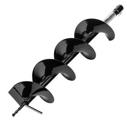 Шнек для грунта E-150, диаметр 150 мм, длина 800 мм,соединение 20 мм, несъемный нож Denzel 56023 купить в Губкинске