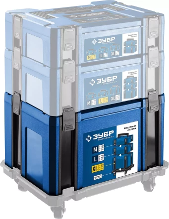 ЗУБР МОДУЛЬ-25, 440 х 310 х 250 мм, (17), размер XL, пластиковый ящик для инструментов, Профессионал (38165-25) купить в Губкинске