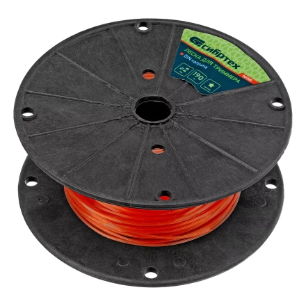 Леска для триммера звезда, на DIN катушке, 2.0 мм х 190 м, Россия Сибртех 961305 купить в Губкинске