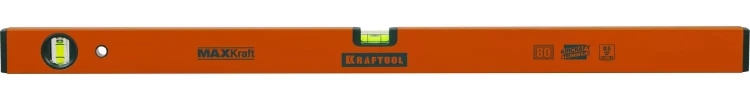 Уровень KRAFTOOL коробчатый усиленный, точность (0,5мм/м), 2 ампулы, 80 см 34577-080 купить в Губкинске