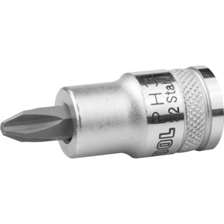 Торцовая бита-головка KRAFTOOL &quot;INDUSTRIE QUALITAT&quot;, материал S2, PHILLIPS, сатинированная, 1/2&quot;, PH3 27901-3_z01 купить в Губкинске