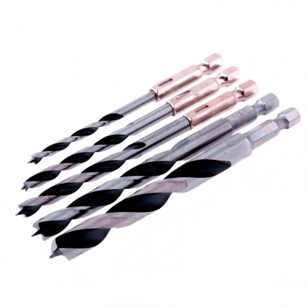 Набор сверл по дереву 4-5-6-8-10 мм 5 шт шестигранный хвостовик пластиковый кейс Matrix 70283 купить в Губкинске