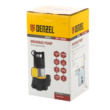 Дренажный насос Denzel DP1400X 97228 купить в Губкинске