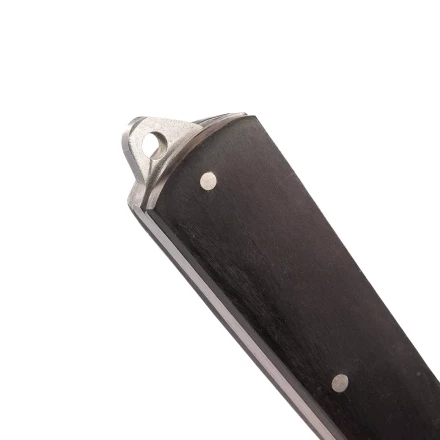 Нож электрика монтерский складной КВТ НМ-11 с изогнутым лезвием и дополнительной зоной для зачистки кабеля (102357) купить в Губкинске