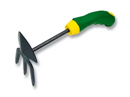 Мотыжка комбинир профиль &quot;лепесток&quot; и 3-зубая защ. покр обрез. эргономичная рукоятка  PALISAD 62377 купить в Губкинске