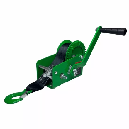 Лебедка ручная барабанная HITCH HW 1350 1350 кг лента 10 м (SZ073171) купить в Губкинске