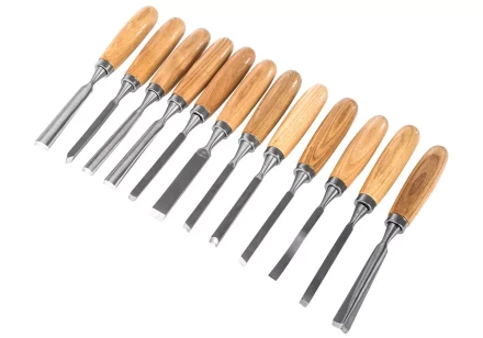 Набор стамесок STURM и резцов 12 шт, деревянная рукоятка купить в Губкинске