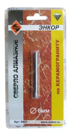 Сверло алмазное по керамограниту ф 6 мм 9421 купить в Губкинске