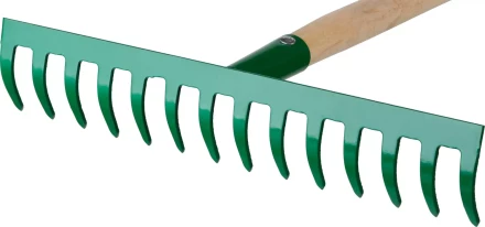 Грабли РОСТОК садовые с черенком, 14 прямых зубцов 421901-14 купить в Губкинске