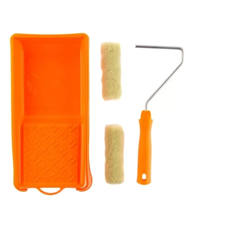 Малярный набор для фасадных работ: кювета 150 мм х 290 мм и мини-валик 110 мм Сибртех 80457 купить в Губкинске