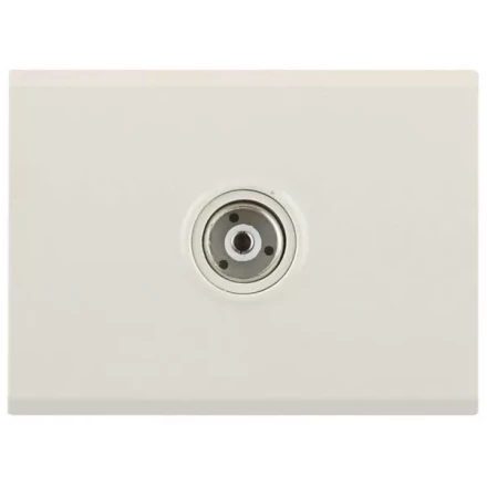 Розетка СВЕТОЗАР &quot;ЭФФЕКТ&quot; телевизионная, без вставки и рамки, цвет бежевый SV-54415-B купить в Губкинске