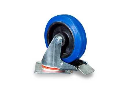 Колесо поворотное резина SRCLb 55 125 мм с тормозом (F) 1024396 купить в Губкинске