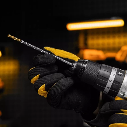 Сверло спиральное по металлу Denzel 5 х 132 мм, Р6М5, Golden Tip, удлиненное, 718254 купить в Губкинске