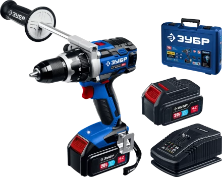 Бесщеточная дрель-шуруповерт, 2 АКБ T7 (4 Ач), в кейсе DB-211-42 серия «ПРОФЕССИОНАЛ» купить в Губкинске