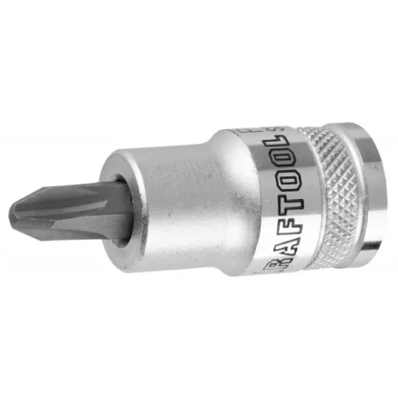 Торцовая бита-головка KRAFTOOL &quot;INDUSTRIE QUALITAT&quot;, материал S2, PHILLIPS, сатинированная, 1/2&quot;, PH4 27901-4_z01 купить в Губкинске