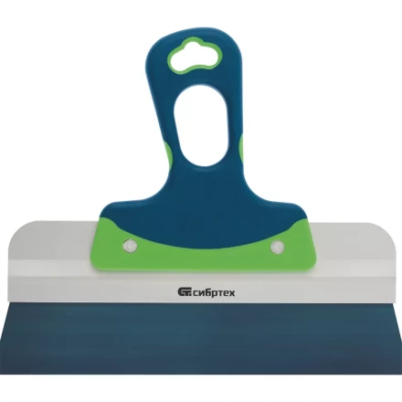 Шпатель фасадный, колоризованная пружинная сталь 65Г, 450 мм, 2-компонентная ручка  СИБРТЕХ 85556 купить в Губкинске