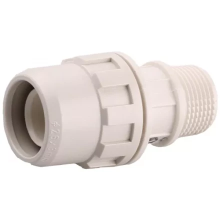 Муфта ЗУБР &quot;ШиреФит&quot; соединительная, &quot;штуцер с гайкой - внешняя резьба&quot;, 20мм-3/4&quot; 51461-20-3/4 купить в Губкинске