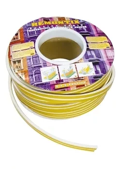 Уплотнитель коричневый СИБРТЕХ 150 м профиль &quot;E&quot; 93866 купить в Губкинске