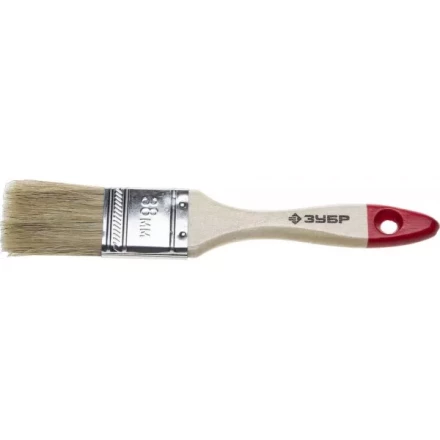 Кисть плоская ЗУБР &quot;УНИВЕРСАЛ-СТАНДАРТ &quot;, натуральная щетина, деревянная ручка, 38мм 4-01001-038 купить в Губкинске