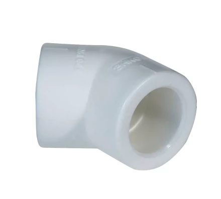 Уголок PP-R 45° 50мм белый (10/100) 45354 купить в Губкинске