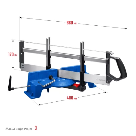 ЗУБР СП-550, 550 мм, прецизионное поворотное стусло, Профессионал (15461-550) купить в Губкинске