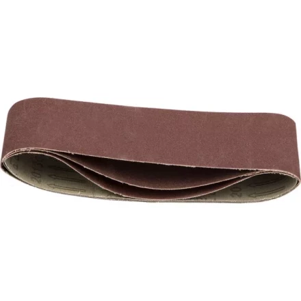 Лента STAYER &quot;MASTER&quot; шлифовальная универсальная бесконечная на тканевой основе, для ЛШМ, P120, 75х457мм, 3шт 35441-120 купить в Губкинске