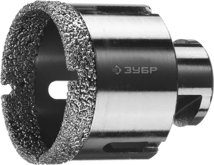 Алмазная коронка ЗУБР &quot;ПРОФЕССИОНАЛ&quot; универсальная для УШМ, сухое сверление, алмазы на вакуумной пайке,  посадка М14, d=54мм 29865-54 купить в Губкинске