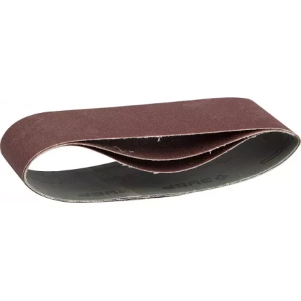 Лента шлифовальная бесконечная ЗУБР &quot;МАСТЕР&quot; на тканевой основе, для ЛШМ, P100, 75х533мм, 3шт 35542-100 купить в Губкинске