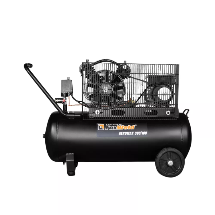 Компрессор масляный ременной AEROMAX 390/100 FoxWeld купить в Губкинске