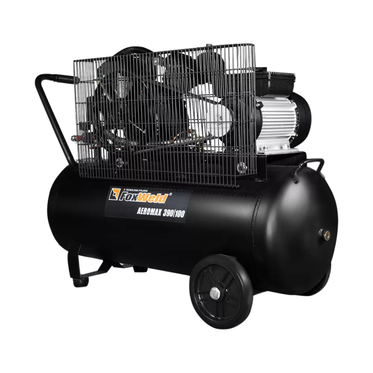 Компрессор масляный ременной AEROMAX 390/100 FoxWeld купить в Губкинске