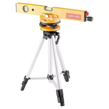 Уровень лазерный 400 мм 1050 мм штатив 3 глазка набор база 2.линзы в пласт. боксе MTX 350299 купить в Губкинске