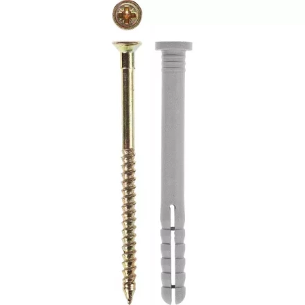 Дюбель-гвоздь ЗУБР полипропиленовый, цилиндрический бортик, 6 x 40 мм, 8 шт 4-301366-06-040 купить в Губкинске