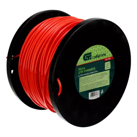 Леска для триммера круглая, на DIN катушке, 3.0 мм х 120 м, Россия Сибртех 961355 купить в Губкинске