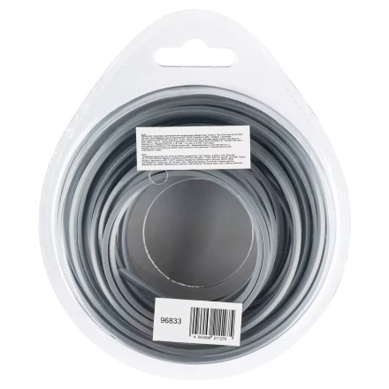 Леска для триммера армированная алюминием квадратная, 2,0мм х 15м, блистер ALUFLEX Denzel 96833 купить в Губкинске