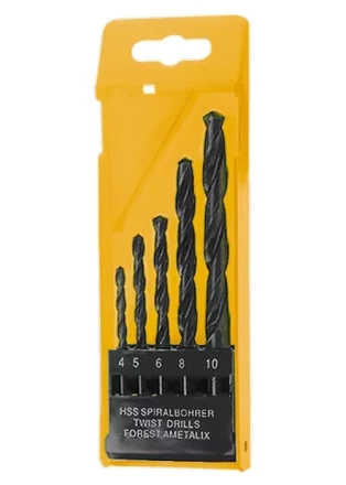 Набор сверл по металлу 1,5-2,5-3-4-5 мм HSS 5 шт пластиковый бокс цилиндрический хвостовик SPARTA 723155 купить в Губкинске
