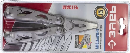 ЗУБР МАСТЕР мультитул 12 в 1 облегченные стальные ручки, нейлоновый чехол, 105 мм (47752) купить в Губкинске