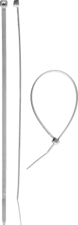 Кабельные стяжки белые КС-Б1 нейлоновые промфасовка серия ПРОФЕССИОНАЛ купить в Губкинске