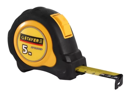 Рулетка STAYER &quot;MASTER&quot; &quot;OMEGA&quot; автостоп, обрезиненный корпус, 5мх19мм 3402-05-19_z01 купить в Губкинске
