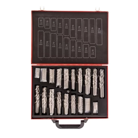 Набор сверл по металлу 1-10 мм 170 шт. HSS в металлическом кейсе Matrix 723170 купить в Губкинске