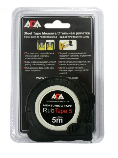 Рулетка 5 м х 25 ADA RubTape 5 купить в Губкинске