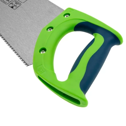 Ножовка по дереву &quot;Зубец&quot;, 450 мм, 11 TPI, зуб 2D, калёный зуб, 2-х компонентная рукоятка Сибртех 23825 купить в Губкинске