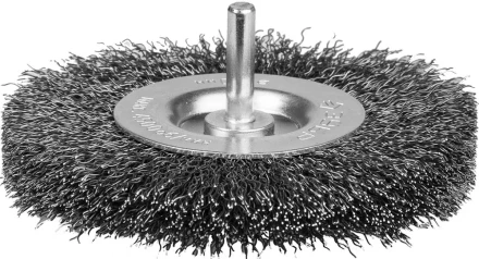 ЗУБР &quot;ЭКСПЕРТ&quot;. Щетка дисковая для дрели, двухрядная, витая стальная проволока 0,3мм, 100мм 35198-100-2_z01 купить в Губкинске