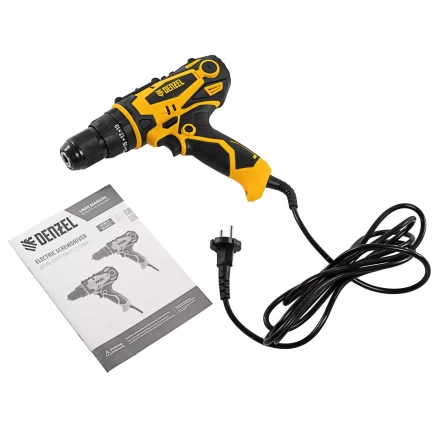 Дрель-шуруповерт сетевая ударная Denzel 26211, ISD-300-13 купить в Губкинске