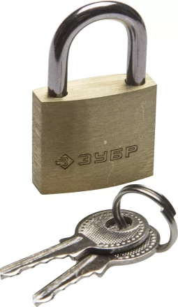 Замок ЗУБР "ЭКСПЕРТ" навесной мини, латунный корпус, 25мм 37130-25 купить в Губкинске