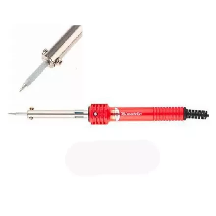 Паяльник MATRIX 30W (220В) пластиковая рукоятка медный наконечник с защитным покрытием 913003 купить в Губкинске