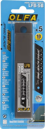 Лезвие OLFA, сегментированное, тефлоновое покрытие 18 мм OL-LFB-5B купить в Губкинске